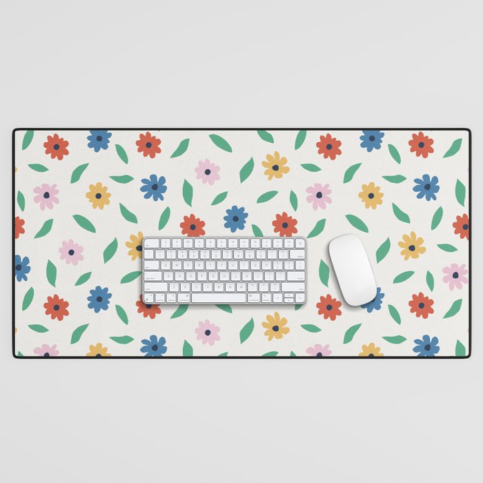 Colorful Florals Desk Mat Gallery Image 1