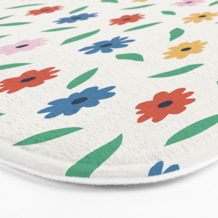 Colorful Florals Bath Mat Gallery Image 3