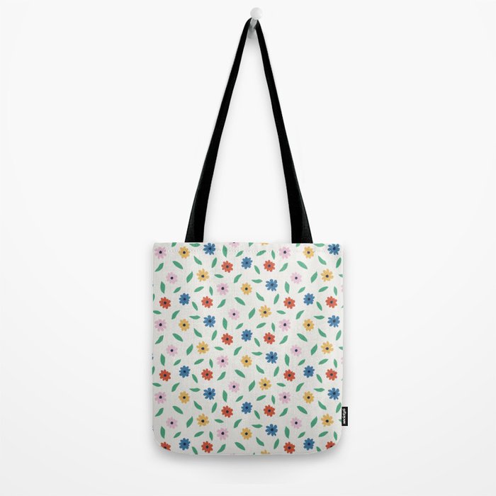 Colorful Florals Tote Bag Gallery Image 2