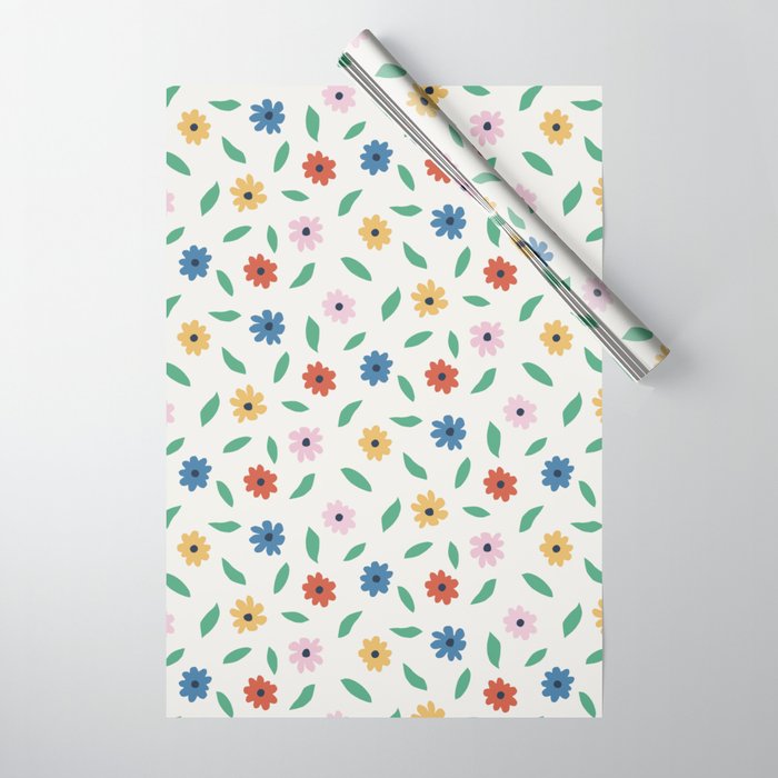 Colorful Florals Wrapping Paper Gallery Image 1