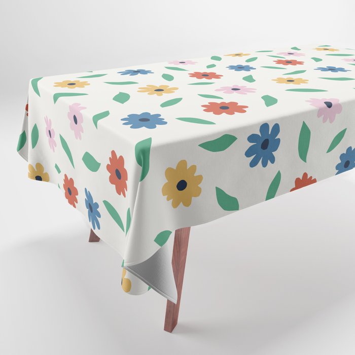Colorful Florals Tablecloth Gallery Image 1
