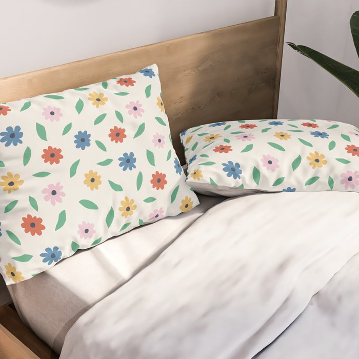 Colorful Florals Pillow Sham Gallery Image 2