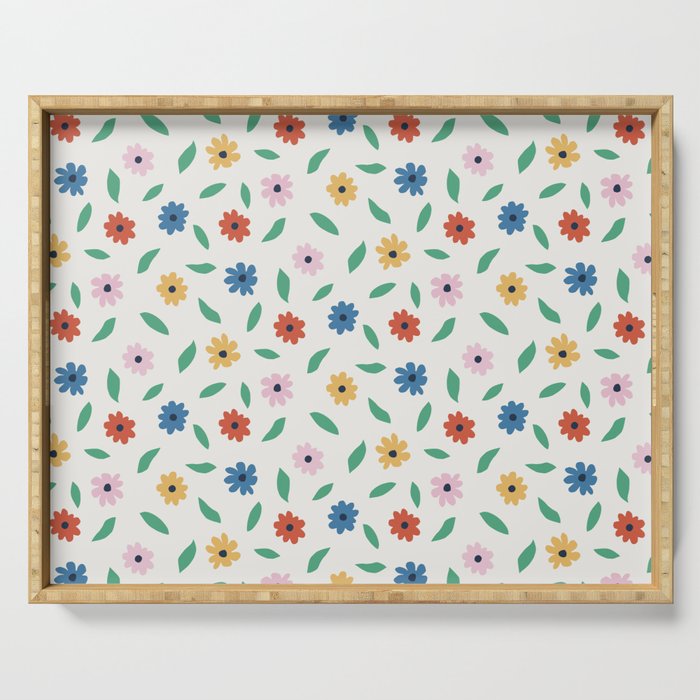 Colorful Florals Serving Tray Gallery Image 1