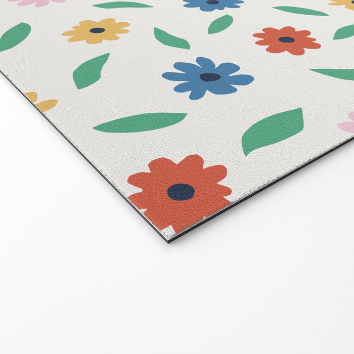 Colorful Florals Welcome Mat Gallery Image 2