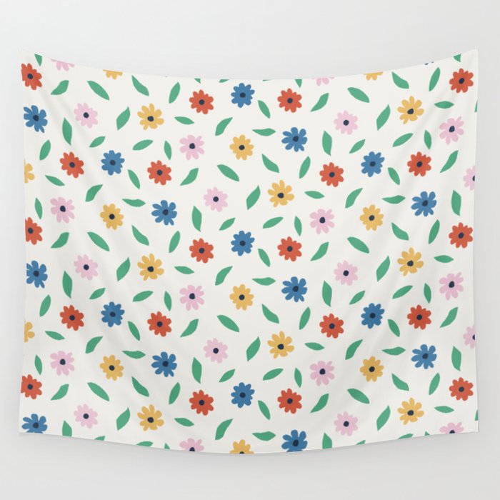 Colorful Florals Wall Tapestry Gallery Image 4