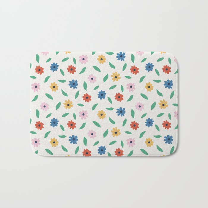 Colorful Florals Bath Mat Gallery Image 1