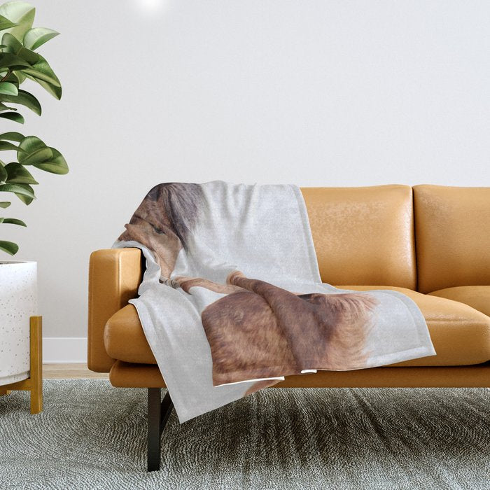 Horse Love Throw Blanket Gallery Image 1