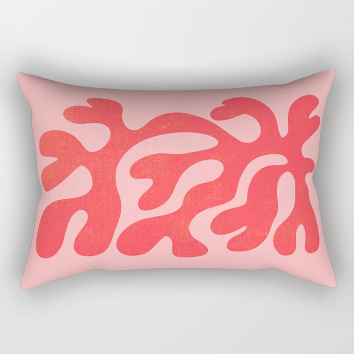 Red Salsa: Matisse Paper Cutouts 07 Rectangular Pillow Gallery Image 1