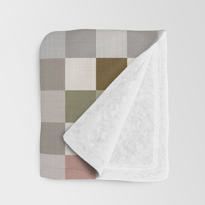 Harvest 2025 Cozy Autumn Plaid Rustic Fall Checkered Pattern Earthy Throw Blanket Gallery Image 3