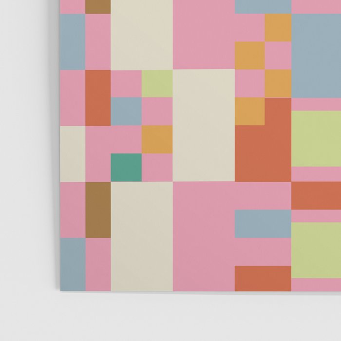 Retro vintage checkered geometric pattern Poster Gallery Image 3