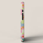 Retro vintage checkered geometric pattern iPhone Case Gallery Image 2