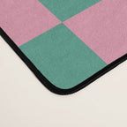 Retro vintage checkered geometric pattern Desk Mat Gallery Image 4