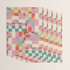 Retro vintage checkered geometric pattern Wrapping Paper Gallery Image 3