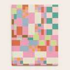 Retro vintage checkered geometric pattern Notebook Gallery Image 4
