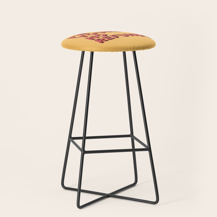I am yours no refunds - typography Stool Gallery Image 1