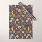 Vintage Christmas Ornaments Wrapping Paper Gallery Image 1