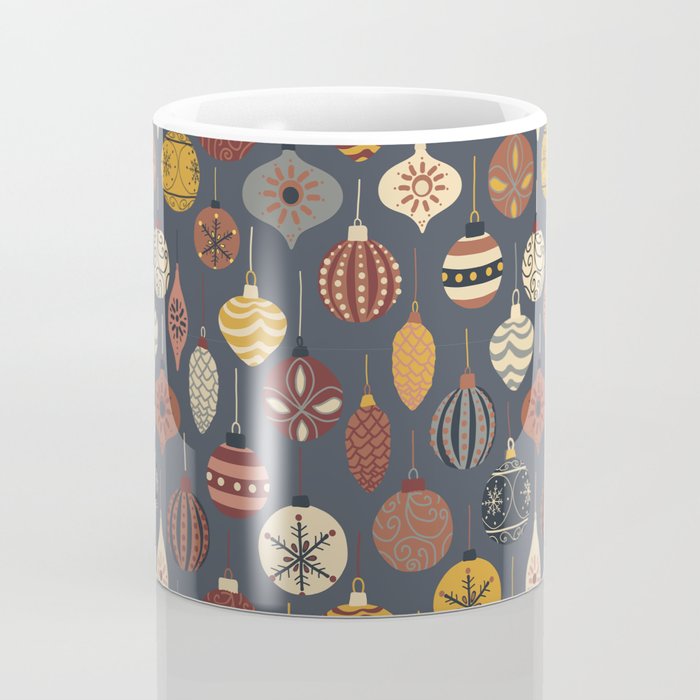 Vintage Christmas Ornaments Coffee Mug Gallery Image 4