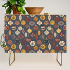 Vintage Christmas Ornaments Credenza Gallery Image 1