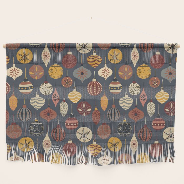 Vintage Christmas Ornaments Wall Hanging Gallery Image 1