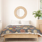 Vintage Christmas Ornaments Duvet Cover Gallery Image 3