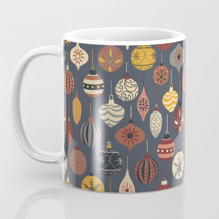 Vintage Christmas Ornaments Coffee Mug Gallery Image 3