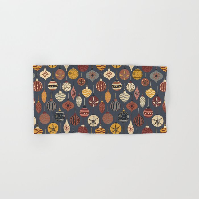 Vintage Christmas Ornaments Bath Towel Gallery Image 1