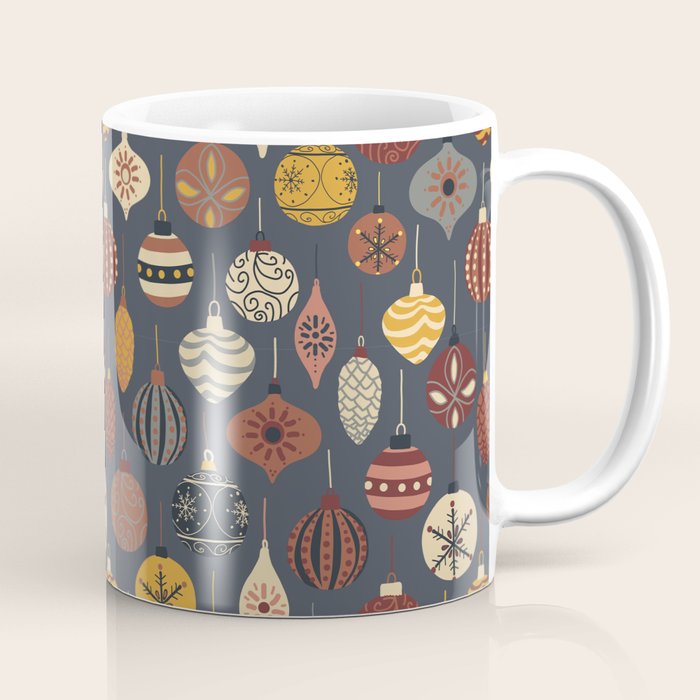 Vintage Christmas Ornaments Coffee Mug Gallery Image 1