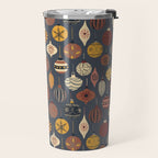 Vintage Christmas Ornaments Travel Mug Gallery Image 2