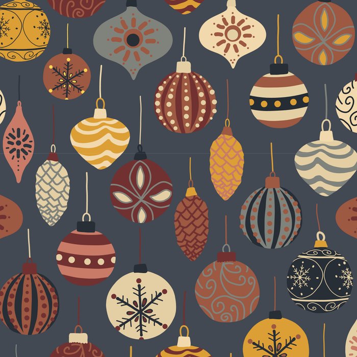 Vintage Christmas Ornaments Coffee Mug Gallery Image 2