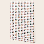 Watercolor Earth Tone Dots Minimal Boho Pattern Wallpaper Gallery Image 2