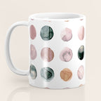 Watercolor Earth Tone Dots Minimal Boho Pattern Coffee Mug Gallery Image 3