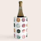Watercolor Earth Tone Dots Minimal Boho Pattern Wine Chiller Gallery Image 3
