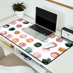 Watercolor Earth Tone Dots Minimal Boho Pattern Desk Mat Gallery Image 2
