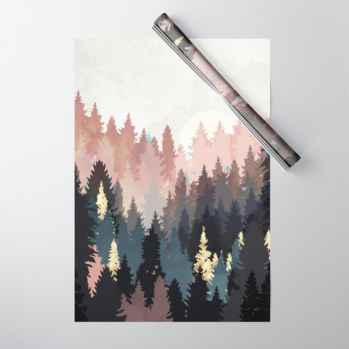 Spring Forest Light Wrapping Paper Gallery Image 1