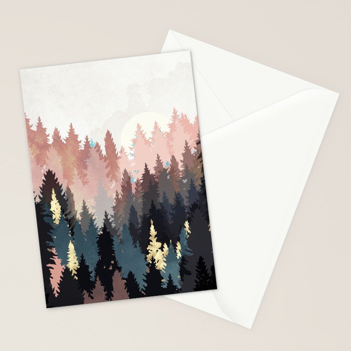 Spring Forest Light Stationery Card Gallery Image 2