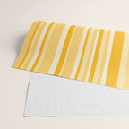 Classic Stripes XXII - Golden Sunshine Yellow Wrapping Paper Gallery Image 2