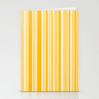 Classic Stripes XXII - Golden Sunshine Yellow Stationery Card Gallery Image 2