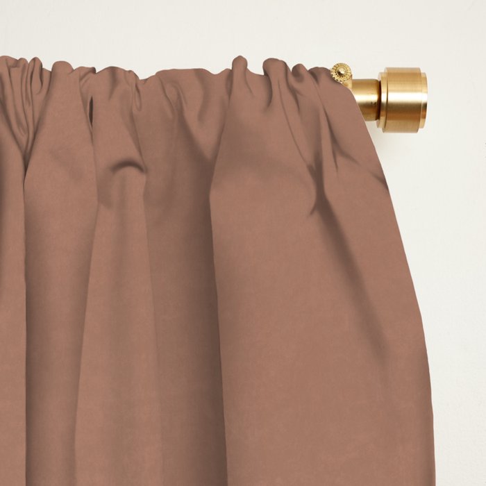 Mocha Morning Inspired by PANTONE 17 1230 Mocha Mousse Window Curtain Gallery Image 2