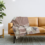 Mocha Morning Inspired by PANTONE 17 1230 Mocha Mousse Throw Blanket Gallery Image 1