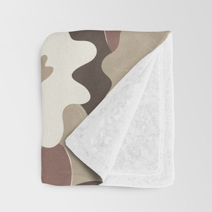 Mocha Morning Inspired by PANTONE 17 1230 Mocha Mousse Throw Blanket Gallery Image 3