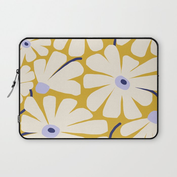 Daisy fresh - yellow peri Laptop Sleeve Gallery Image 1
