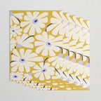 Daisy fresh - yellow peri Wrapping Paper Gallery Image 3