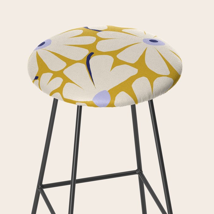 Daisy fresh - yellow peri Stool Gallery Image 2