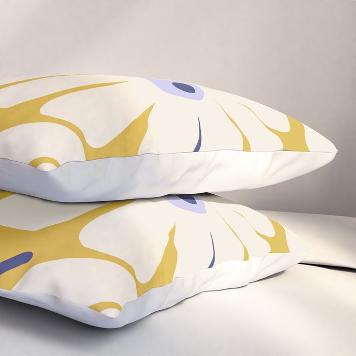 Daisy fresh - yellow peri Pillow Sham Gallery Image 3