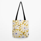 Daisy fresh - yellow peri Tote Bag Gallery Image 2