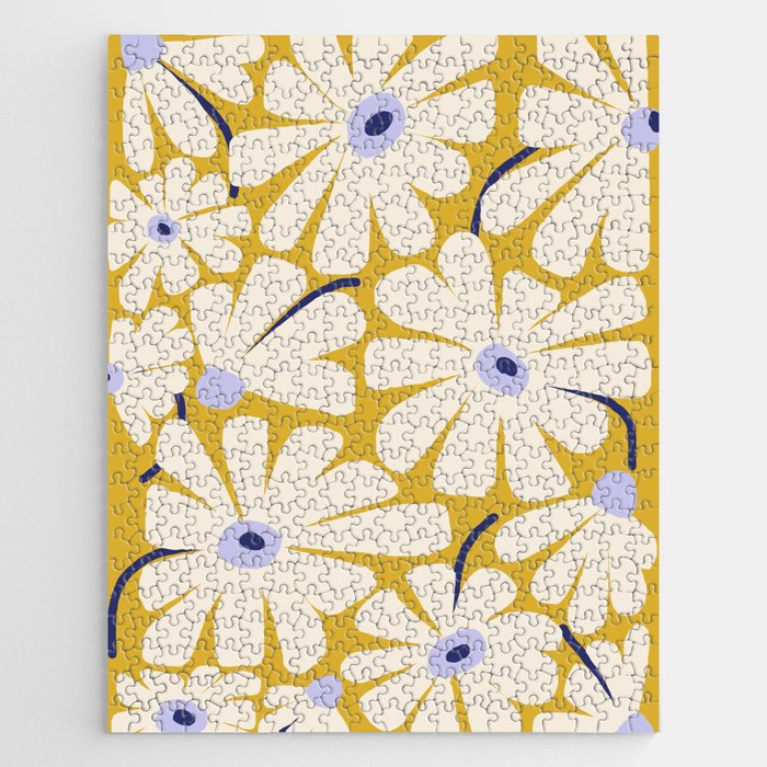 Daisy fresh - yellow peri Jigsaw Puzzle Gallery Image 1