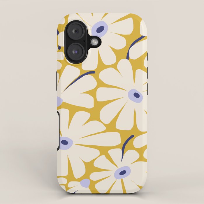 Daisy fresh - yellow peri iPhone Case Gallery Image 1