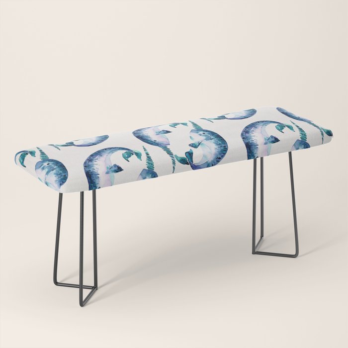 Blue Narwhals Bench Gallery Image 1
