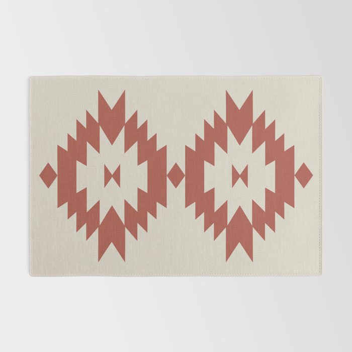 Southwestern Minimalism - Red Neutral Beige Rug Gallery Image 2