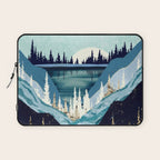 Blue Forest Lake Laptop Sleeve Gallery Image 1